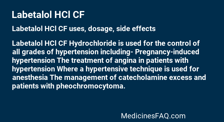 Labetalol HCl CF