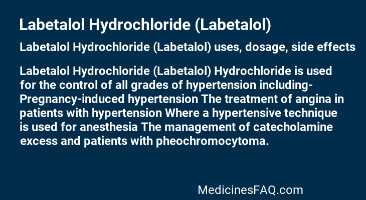 Labetalol Hydrochloride (Labetalol)