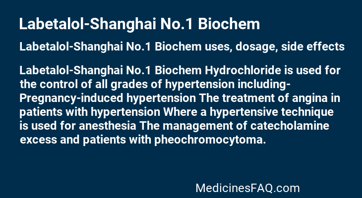 Labetalol-Shanghai No.1 Biochem