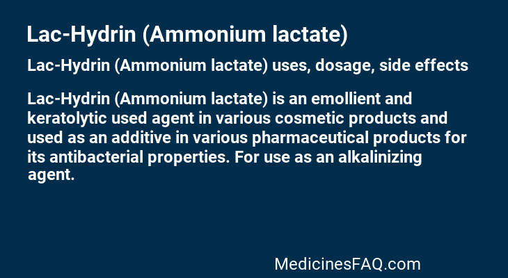 Lac-Hydrin (Ammonium lactate)