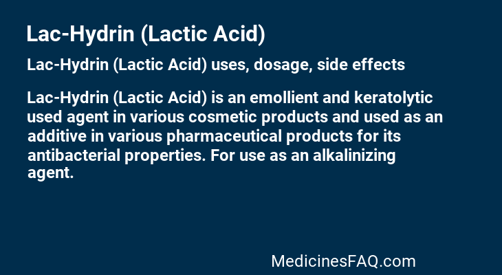 Lac-Hydrin (Lactic Acid)