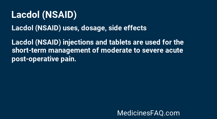 Lacdol (NSAID)