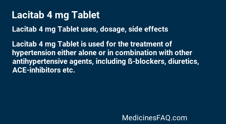 Lacitab 4 mg Tablet