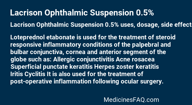 Lacrison Ophthalmic Suspension 0.5%