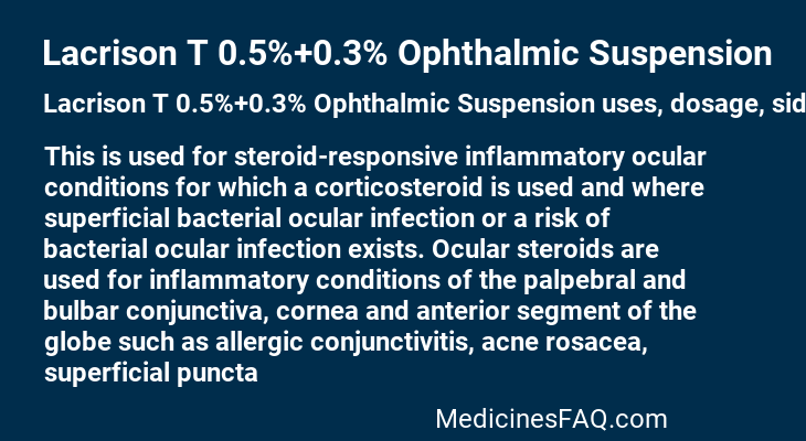 Lacrison T 0.5%+0.3% Ophthalmic Suspension