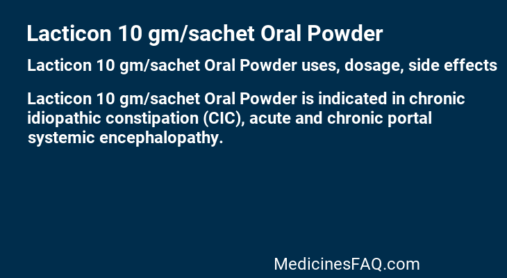 Lacticon 10 gm/sachet Oral Powder