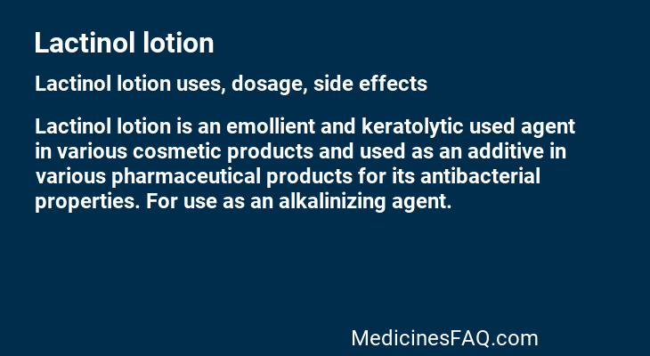 Lactinol lotion