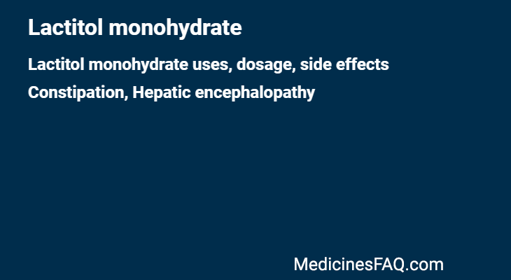 Lactitol monohydrate