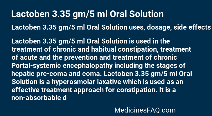 Lactoben 3.35 gm/5 ml Oral Solution