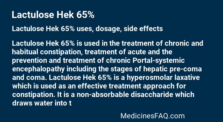 Lactulose Hek 65%