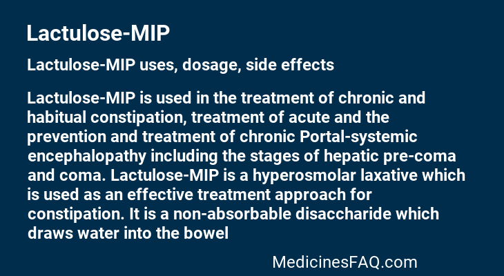 Lactulose-MIP