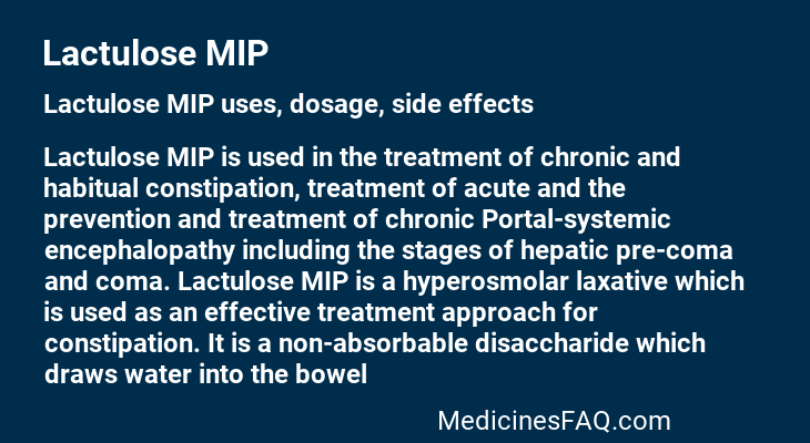 Lactulose MIP