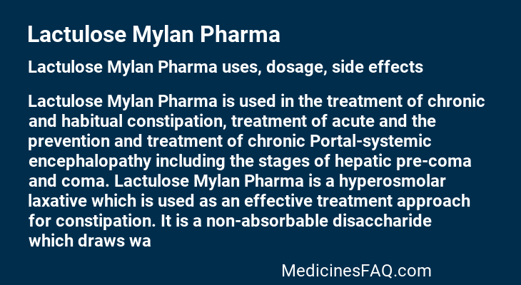 Lactulose Mylan Pharma