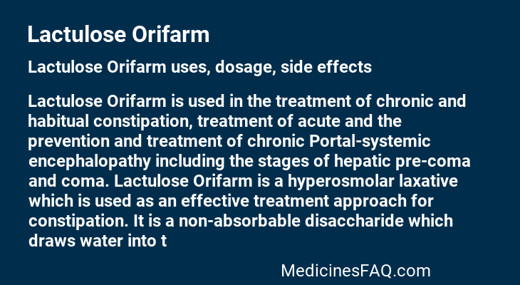 Lactulose Orifarm