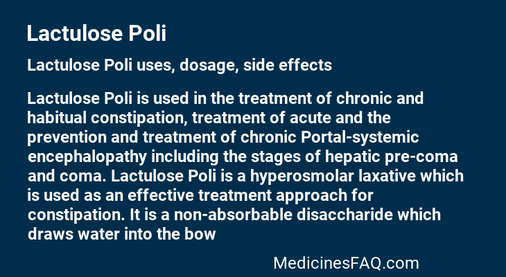 Lactulose Poli