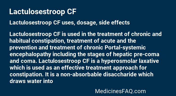 Lactulosestroop CF