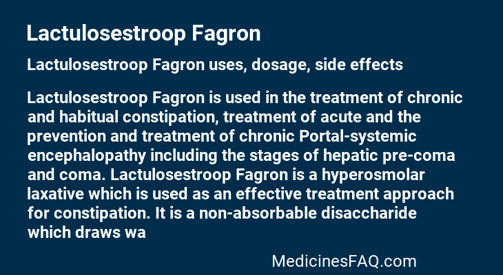 Lactulosestroop Fagron