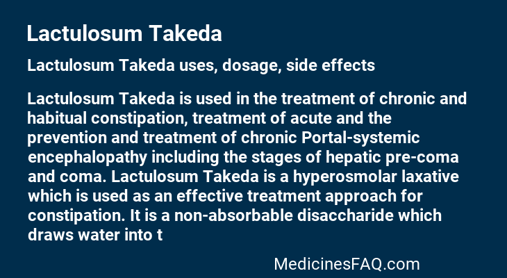 Lactulosum Takeda