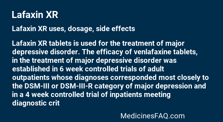 Lafaxin XR