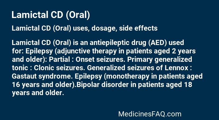 Lamictal CD (Oral)