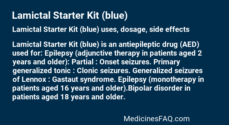 Lamictal Starter Kit (blue)