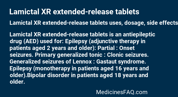 Lamictal XR extended-release tablets