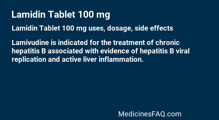 Lamidin Tablet 100 mg