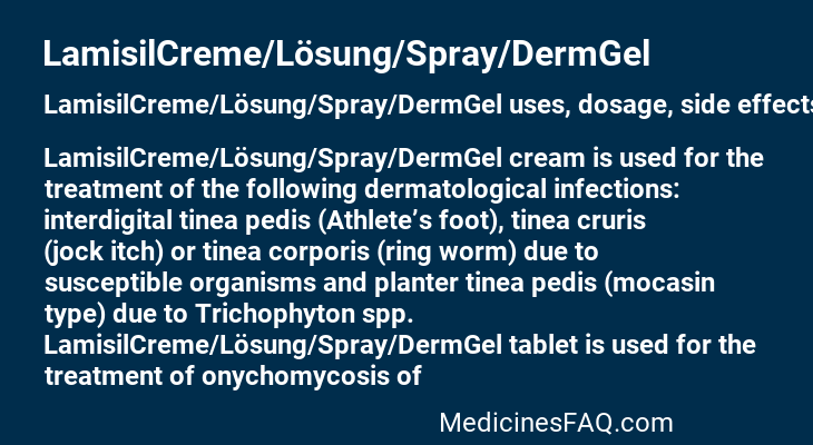 LamisilCreme/Lösung/Spray/DermGel