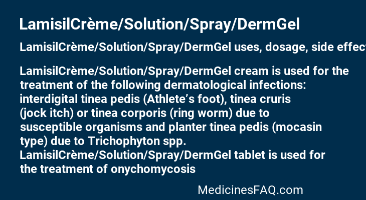 LamisilCrème/Solution/Spray/DermGel