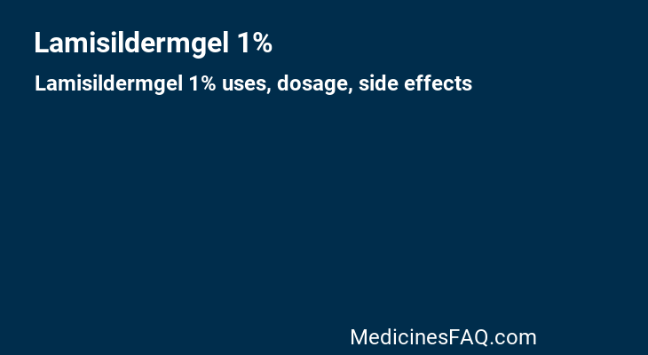 Lamisildermgel 1%