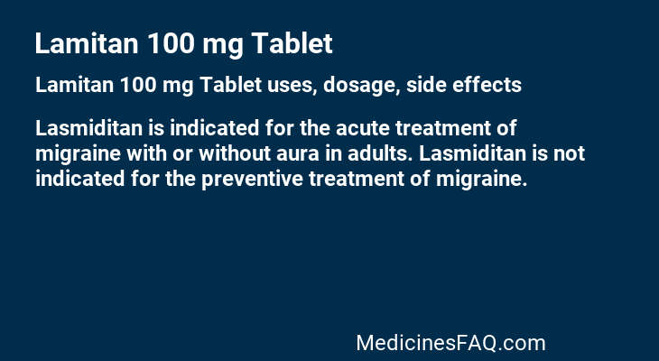 Lamitan 100 mg Tablet