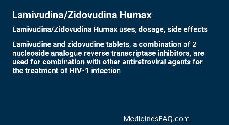 Lamivudina/Zidovudina Humax