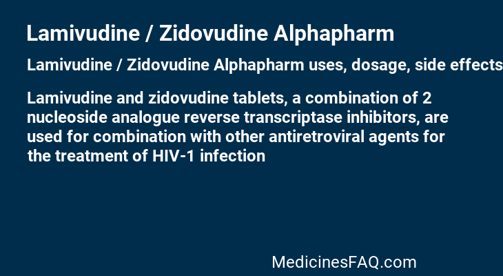 Lamivudine / Zidovudine Alphapharm