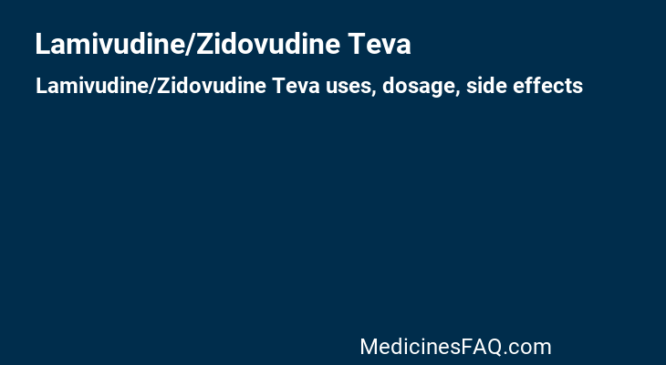 Lamivudine/Zidovudine Teva