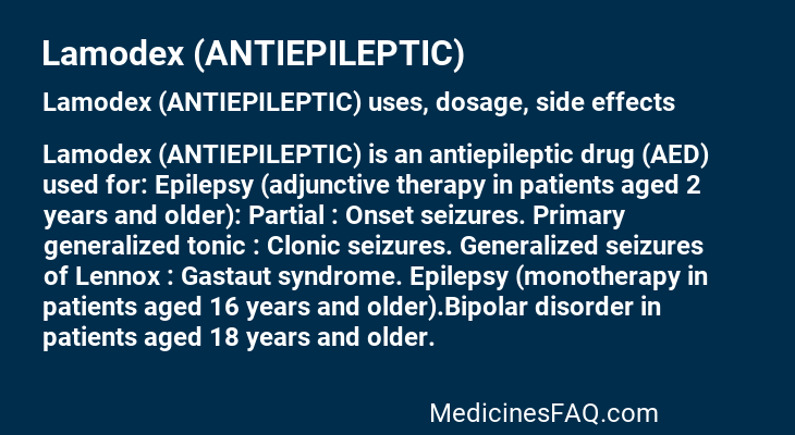 Lamodex (ANTIEPILEPTIC)