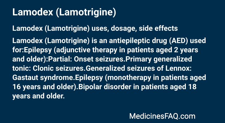 Lamodex (Lamotrigine)