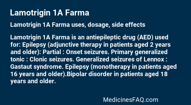 Lamotrigin 1A Farma