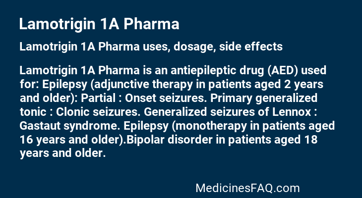 Lamotrigin 1A Pharma