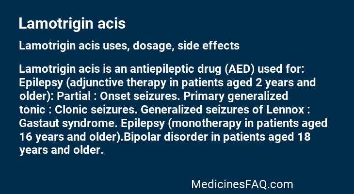 Lamotrigin acis