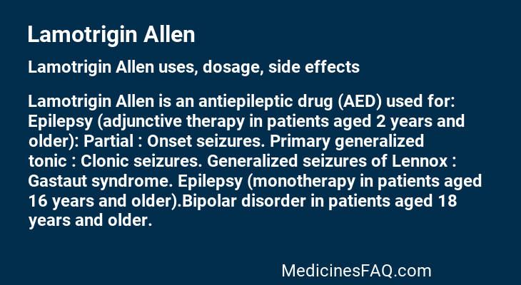 Lamotrigin Allen