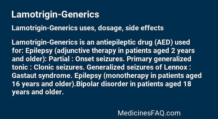 Lamotrigin-Generics