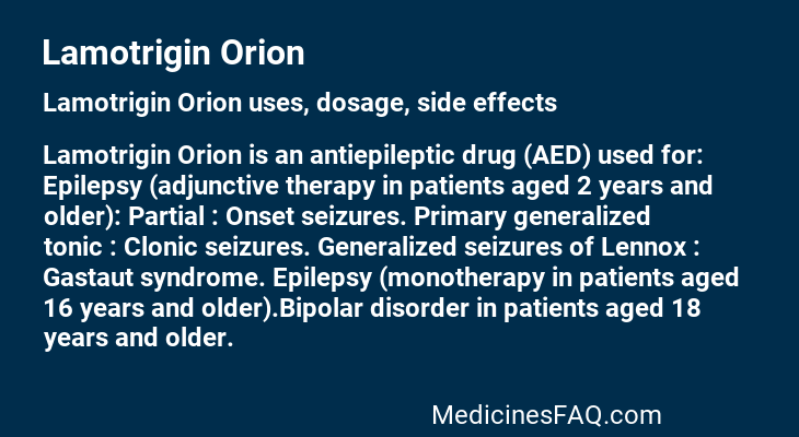 Lamotrigin Orion