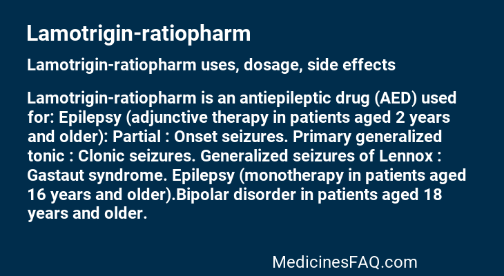 Lamotrigin-ratiopharm