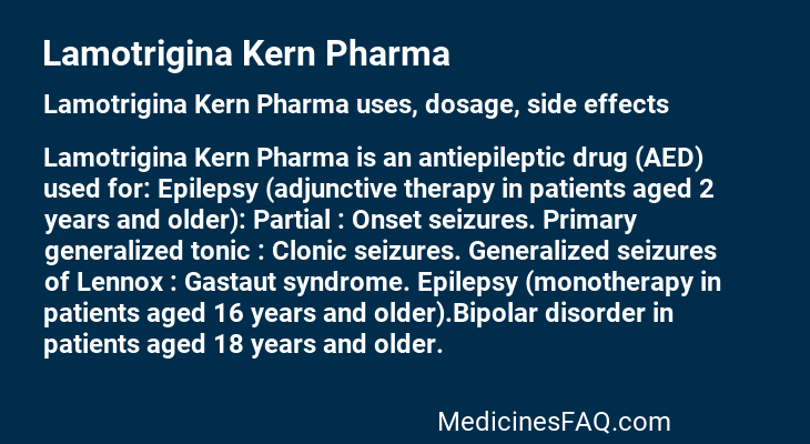 Lamotrigina Kern Pharma