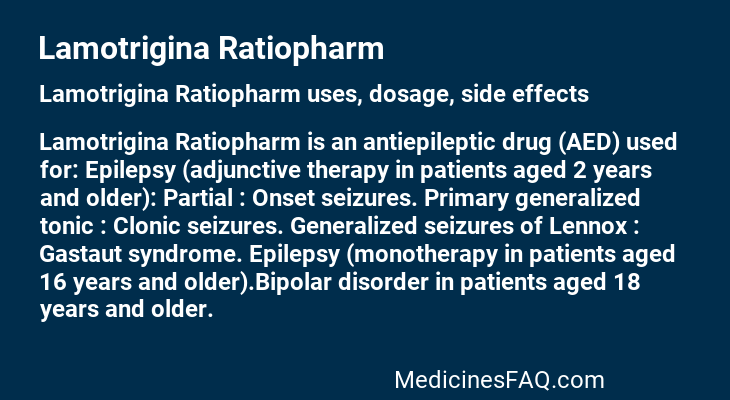 Lamotrigina Ratiopharm