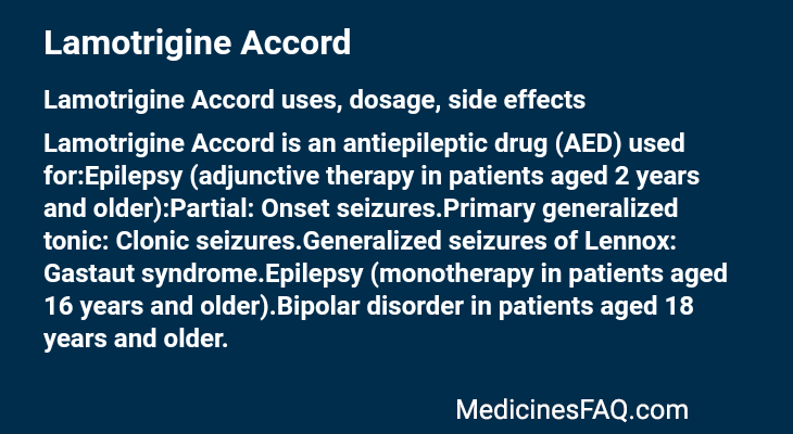 Lamotrigine Accord