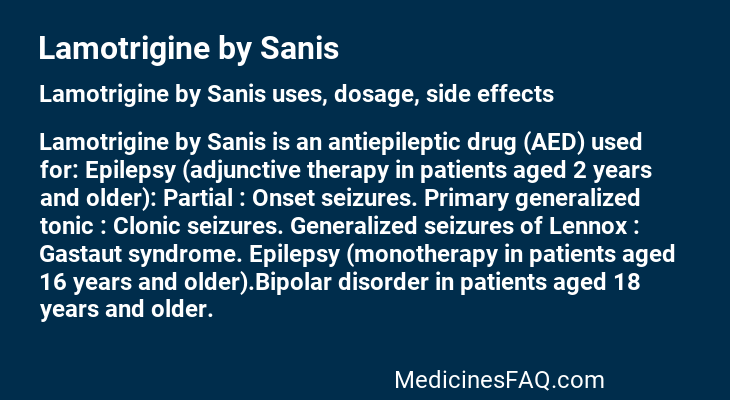 Lamotrigine by Sanis