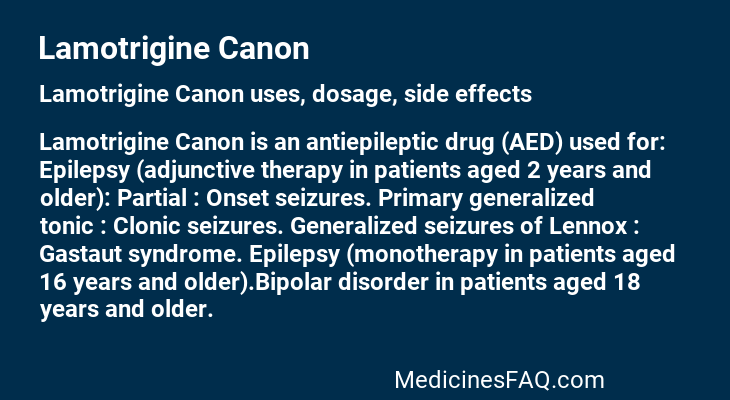 Lamotrigine Canon