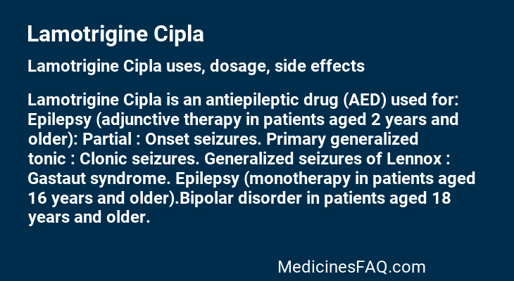 Lamotrigine Cipla