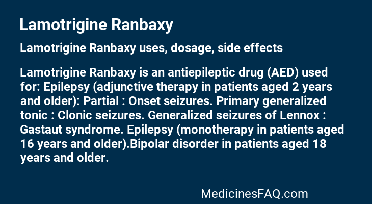 Lamotrigine Ranbaxy